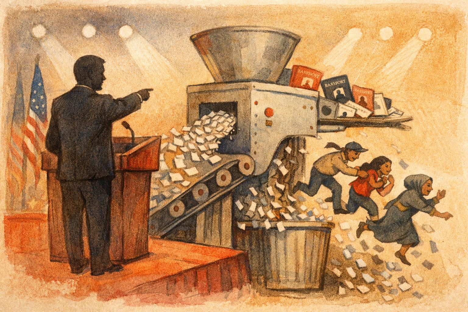 The Justice Department&rsquo;s denaturalization push is real. The performance is the point.