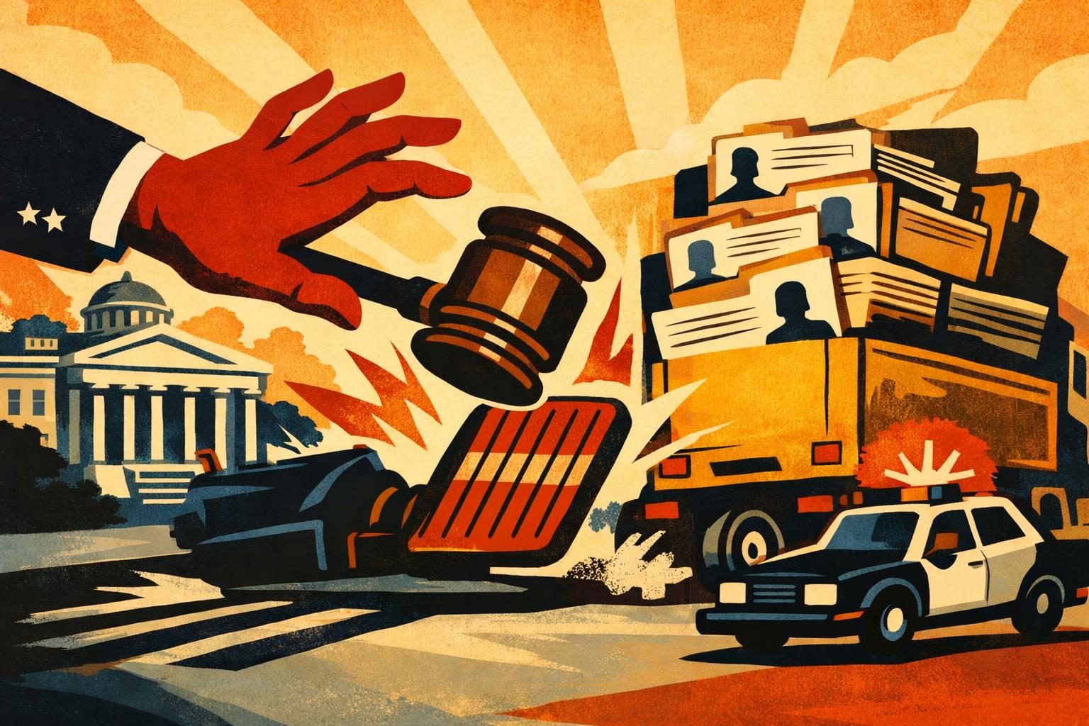 California scores an early restraining order in the Trump administration&rsquo;s driver-data fight