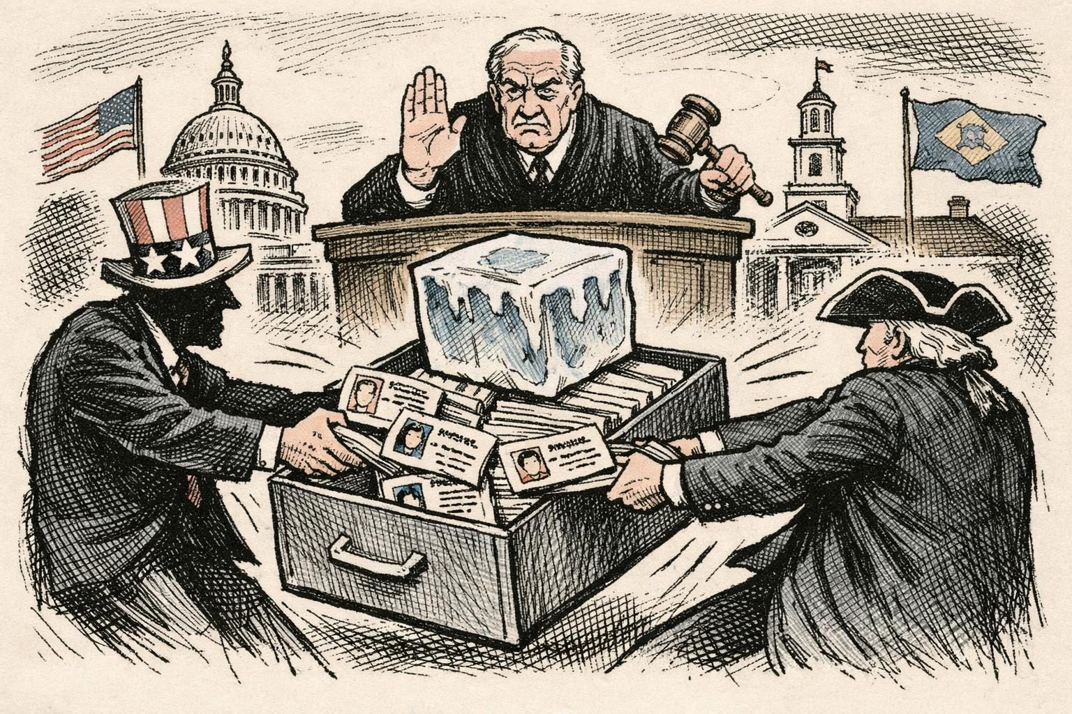 Delaware says Washington&rsquo;s CDL data grab is illegal, and a judge hits pause