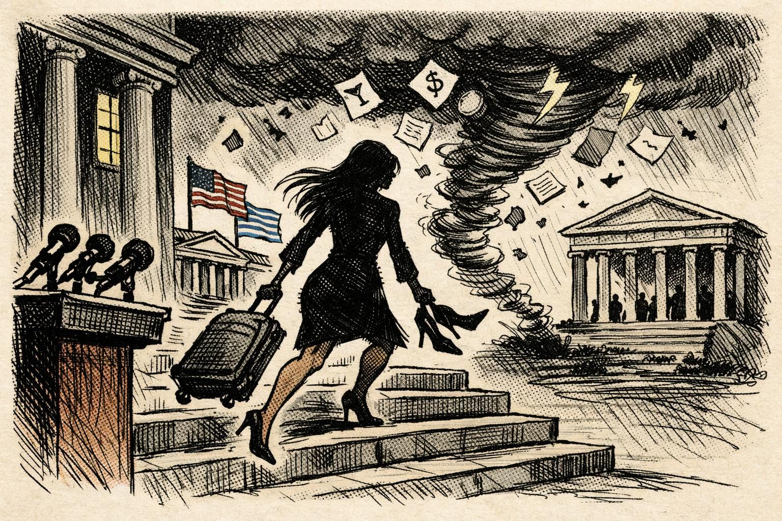Guilfoyle finally exits after the ethics cloud got too loud to ignore