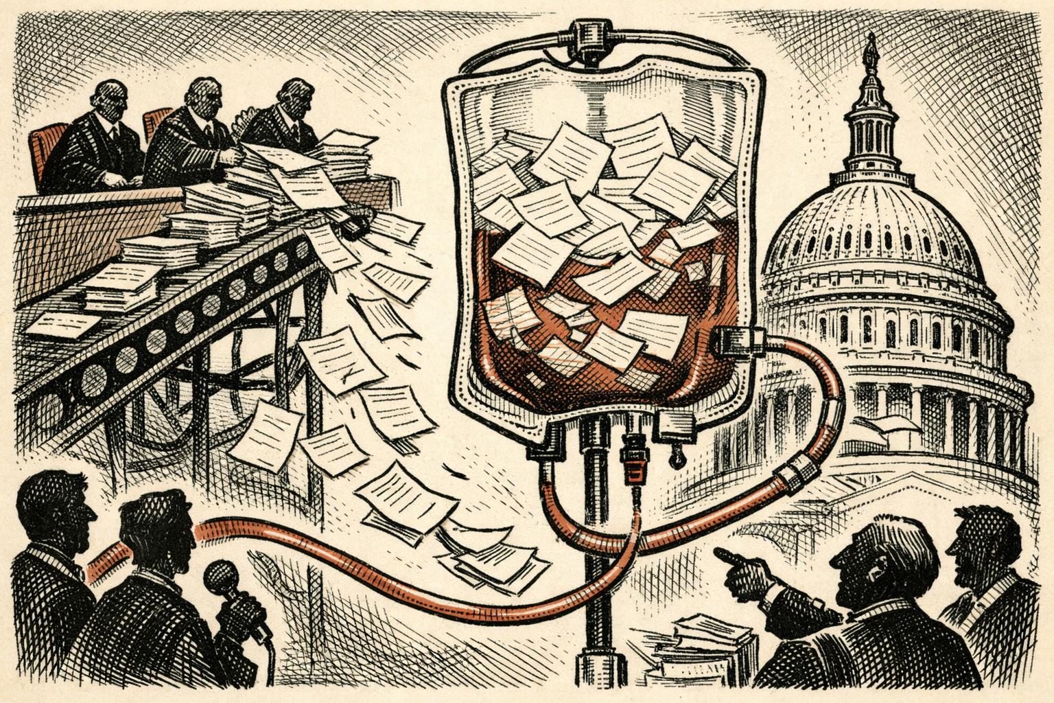 Federal appeals courts dump a fresh stack of opinions into the political bloodstream